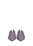 Front View - Click To Enlarge - TIBI - 'Cacey' stripe twill slides