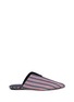 Main View - Click To Enlarge - TIBI - 'Cacey' stripe twill slides