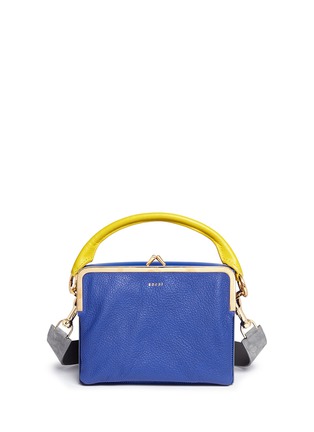 Detail View - Click To Enlarge - SACAI - 'Hybrid' colourblock leather satchel