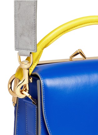  - SACAI - 'Hybrid' colourblock leather satchel
