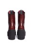 Back View - Click To Enlarge - SACAI - Foam platform leather combat boots
