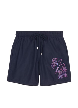 Main View - Click To Enlarge - VILEBREQUIN - 'Motu' cacatoès embroidered swim shorts
