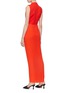 Back View - Click To Enlarge - SOLACE LONDON - 'Ariana' pleated chiffon crepe mock neck dress