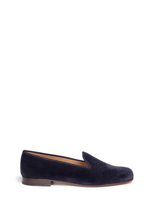 Main View - Click To Enlarge - STUBBS & WOOTTON - Velvet slip-ons
