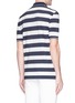 Back View - Click To Enlarge - - - Stripe Capri scenery print polo shirt