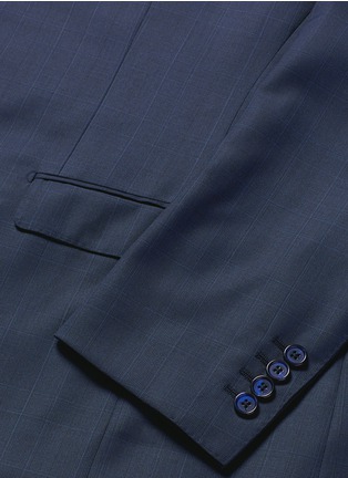 Detail View - Click To Enlarge - - - Tartan check jacquard virgin wool twill suit
