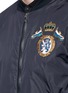 Detail View - Click To Enlarge - - - Crown crest appliqué padded windbreaker jacket