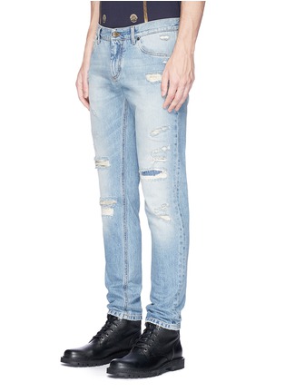 Front View - Click To Enlarge - - - Slim fit ripped jeans