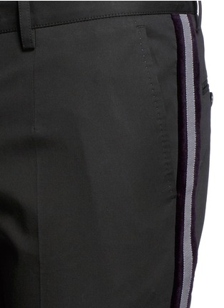 Detail View - Click To Enlarge - - - Velvet grosgrain outseam pants