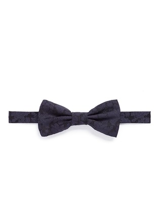 Main View - Click To Enlarge - - - Floral jacquard silk bow tie