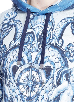 Detail View - Click To Enlarge - - - Sicilian majolica print hoodie