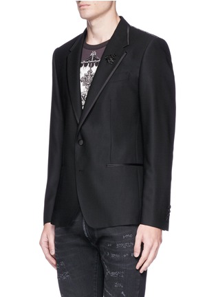 Front View - Click To Enlarge - - - Bee embroidered hopsack blazer