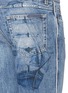 Detail View - Click To Enlarge - - - Selvedge outseam slim fit ripped jeans