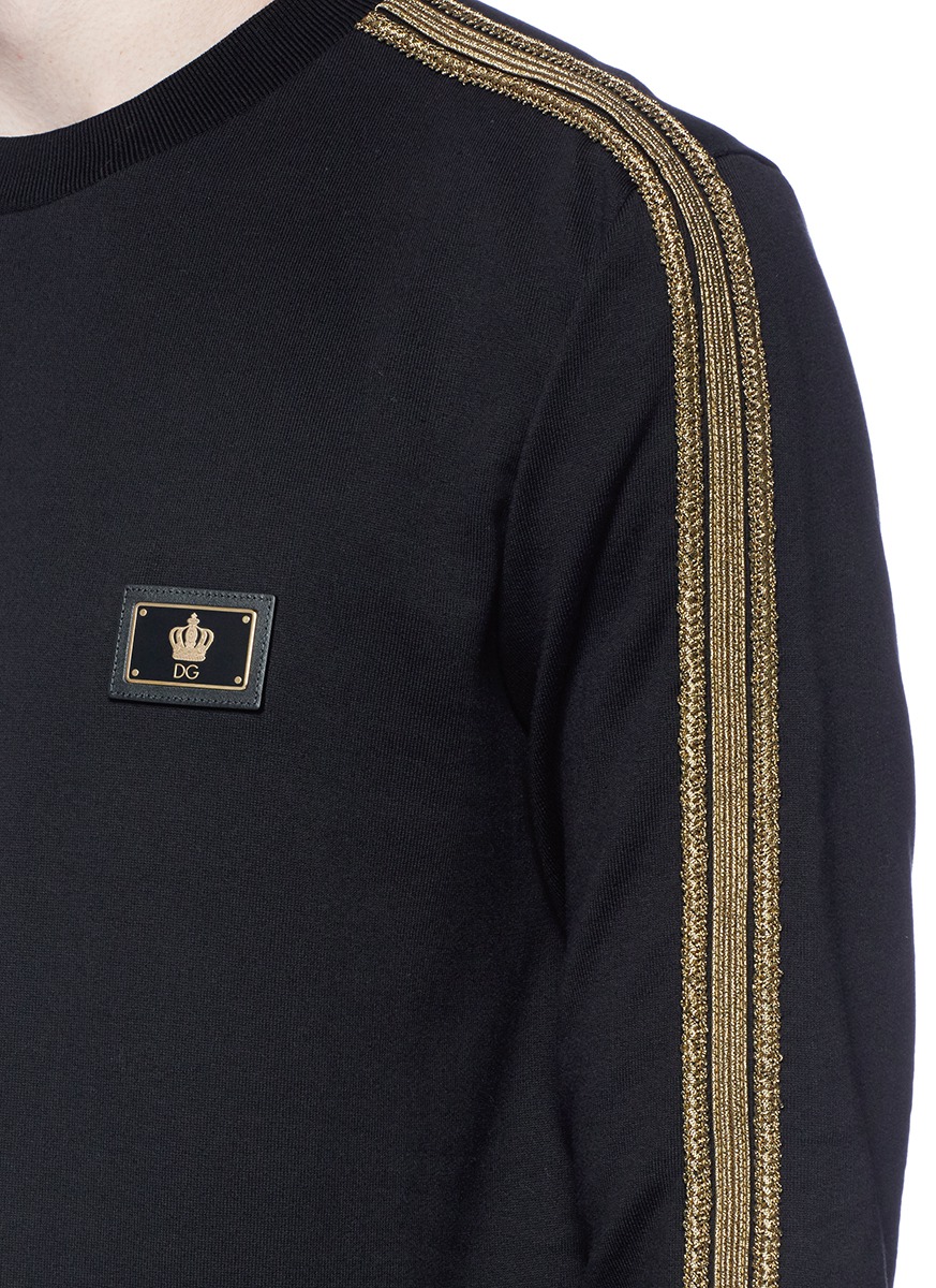 DOLCE & GABBANA Metallic Detail Sweatshirt | ModeSens