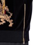 Detail View - Click To Enlarge - - - General fox embroidered velvet sweatshirt