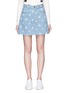 Main View - Click To Enlarge - MARC JACOBS - High waist stud embellished floral denim skirt