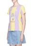 Front View - Click To Enlarge - MARC JACOBS - Hong Kong graphic print colourblock T-shirt