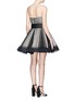 Back View - Click To Enlarge - MARC JACOBS - Belted polka dot tulle layered strapless corset dress
