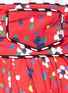 Detail View - Click To Enlarge - MARC JACOBS - Painted flower print waist tie cotton skirt