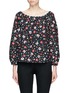 Main View - Click To Enlarge - MARC JACOBS - Painted flower print cotton peasant blouse