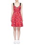 Main View - Click To Enlarge - MARC JACOBS - Painted flower print belted dress