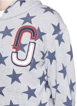 Detail View - Click To Enlarge - MARC JACOBS - Double J logo patch star print hoodie
