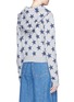 Back View - Click To Enlarge - MARC JACOBS - Double J logo patch star print hoodie