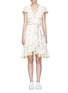 Main View - Click To Enlarge - MARC JACOBS - Rose fil coupé belted flutter sleeve dress