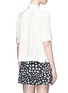 Back View - Click To Enlarge - MARC JACOBS - Heart pin crepe de Chine blouse