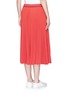 Back View - Click To Enlarge - MARC JACOBS - Pleated crepe de Chine midi skirt