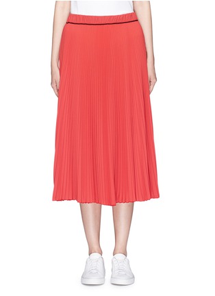 Main View - Click To Enlarge - MARC JACOBS - Pleated crepe de Chine midi skirt
