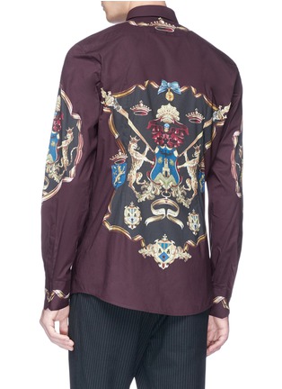 Back View - Click To Enlarge - - - 'Gold' crown crest print shirt