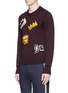Front View - Click To Enlarge - - - Assorted crown patch sweater