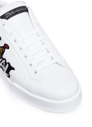 Detail View - Click To Enlarge - - - 'Royal' patch leather sneakers