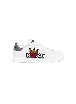 Main View - Click To Enlarge - - - 'Royal' patch leather sneakers