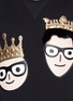 Detail View - Click To Enlarge - - - Face crown appliqué sweatshirt