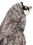 Detail View - Click To Enlarge - - - 3D fox hood faux fur bomber jacket