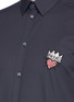 Detail View - Click To Enlarge - - - Crown heart appliqué shirt