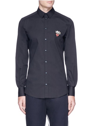 Main View - Click To Enlarge - - - Crown heart appliqué shirt
