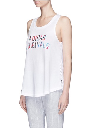 Front View - Click To Enlarge - ADIDAS - Graphic slogan print tank top