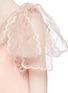 Detail View - Click To Enlarge - CHLOÉ - Scalloped trim tiered pleated silk organza dress
