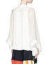 Back View - Click To Enlarge - CHLOÉ - Sheer bell sleeve pleated crepe shirt