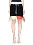 Main View - Click To Enlarge - CHLOÉ - Knotted cuff colourblock twill nautical shorts