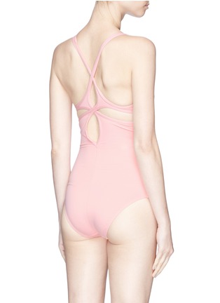 Back View - Click To Enlarge - 73318 - Twist back one-piece swimsuit