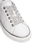 Detail View - Click To Enlarge - MICHAEL KORS - 'Max' metallic counter leather sneakers