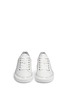 Front View - Click To Enlarge - MICHAEL KORS - 'Max' metallic counter leather sneakers
