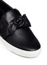 Detail View - Click To Enlarge - MICHAEL KORS - 'Willa' bow leather skate slip-ons
