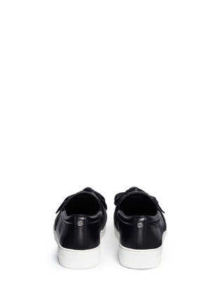 Back View - Click To Enlarge - MICHAEL KORS - 'Willa' bow leather skate slip-ons