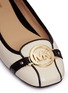 Detail View - Click To Enlarge - MICHAEL KORS - 'Fulton' logo plaque leather moccasins