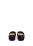 Back View - Click To Enlarge - MICHAEL KORS - 'Fulton' logo plaque leather moccasins